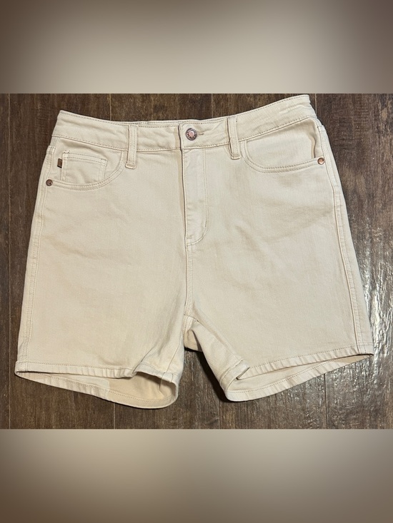 Judy Blue Pants - Judy Blue Light Tan Denim Shorts High Waist Women’s L
